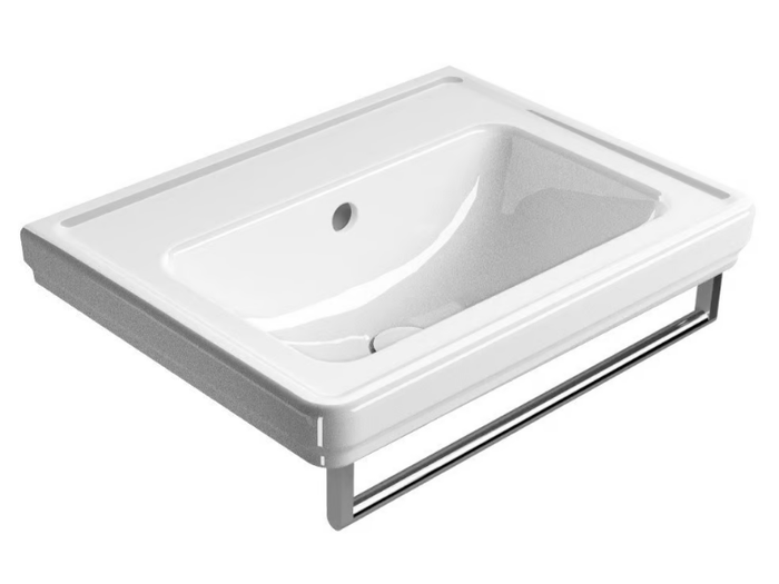 CLASSIC 60 - Wall-mounted rectangular washbasin _ GSI ceramica